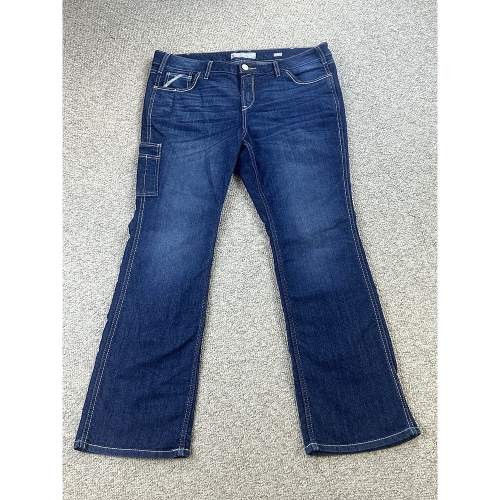 Ariat Rebar Mid Rise Boot Women's Jeans Size 16WR(Actual 40x31) Durable Stretch